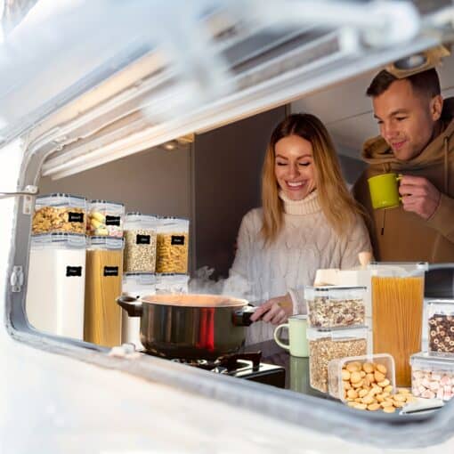 24 Stück luftdichte Lebensmittelbehälter mit Deckeln – BPA-frei – Bild 2