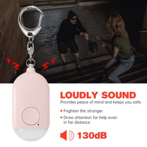 Persönlicher SOS-Alarm – Ihre kompakte Sicherheitslösung für unterwegs 130db – Bild 2