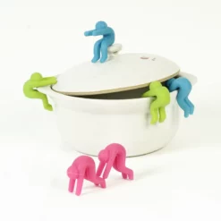 2er Set Kreativer Topfdeckelhalter "Little Man"